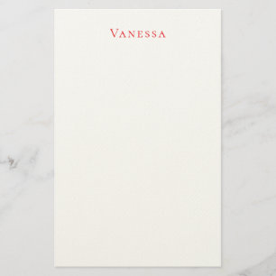 Professionelle klassische Schriftart eigener Name  Briefpapier