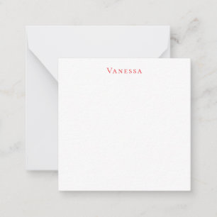 Professionelle klassische Schriftart eigener Name  Mitteilungskarte