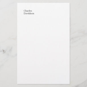Professionelle klassische Schriftart Minimalistisc Briefpapier