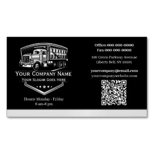Professionelle LKW-Transportfirma QR-Code Magnetische Visitenkarte
