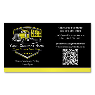 Professionelle LKW-Transportunternehmen-QR-Code Magnetische Visitenkarte