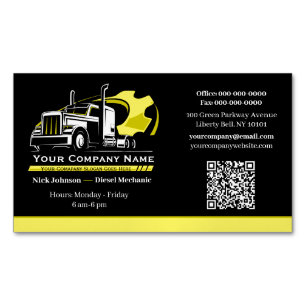 Professionelle LKW-Transportunternehmen-Reparatur Magnetische Visitenkarte