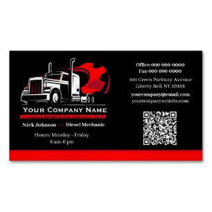 Professionelle LKW-Transportunternehmen-Reparatur Magnetische Visitenkarte