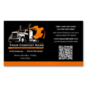 Professionelle LKW-Transportunternehmen-Reparatur Magnetische Visitenkarte