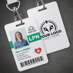 Professionelle LPN-Fotobarcode Ausweis