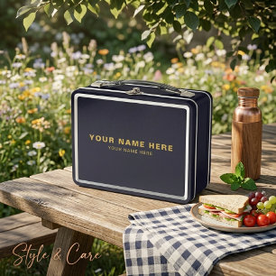 Professionelle Lunchbox mit Ihrem Namen und Ihrer 
