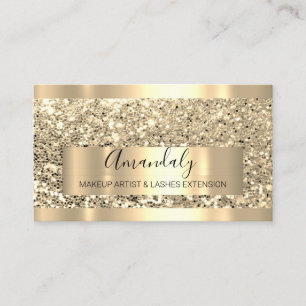 Professionelle Make up Künstler Event Planer Gold Visitenkarte