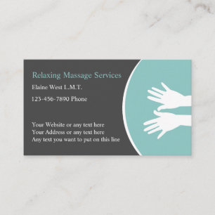 Professionelle Massagetherapie Visitenkarte