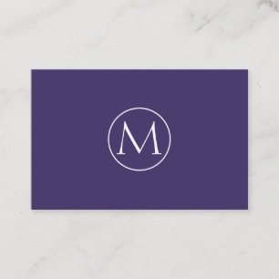 Professionelle Minimal Monogramm Visitenkarte