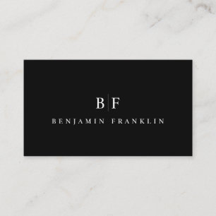 Professionelle Minimalistische Saubere Monogramm V Visitenkarte