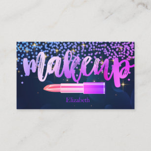 Professionelle Moderne Diamanten Lippenstift Stars Visitenkarte