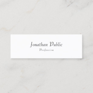 Professionelle moderne elegante minimalistische Vo Mini Visitenkarte