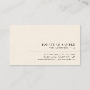 Professionelle moderne elegante minimalistische Vo Visitenkarte
