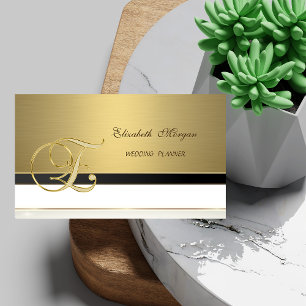 Professionelle moderne luxuriöse elegante Gold-Mon Visitenkarte