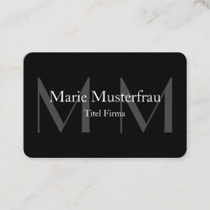 Professionelle Moderne Monogramm Visitenkarte