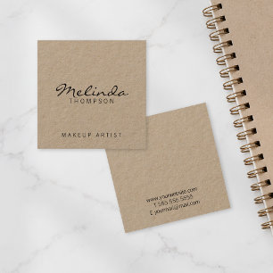 Professionelle moderne Packpapier Quadratische Visitenkarte