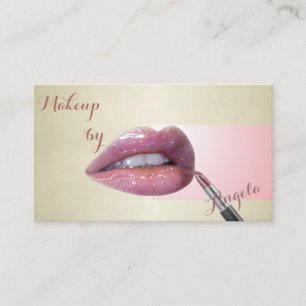 Professionelle Moderne Stilvolle Glitzernde-Lippen Visitenkarte