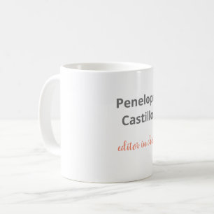 Professionelle moderne stilvolle Kalligrafie Kaffeetasse