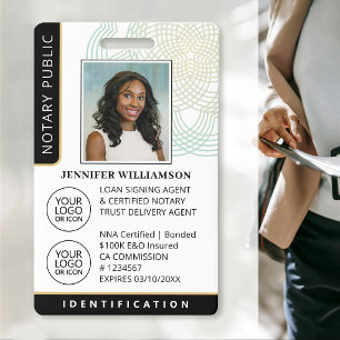 Professionelle Notar Öffentlich Foto QR-Code-ID Sc Ausweis