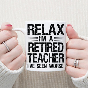 Professionelle Rentner-Oma Lustig Cooler Kaffee Tasse