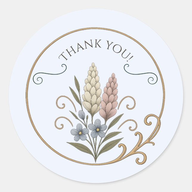 professionelle runde Etiketten elegant Runder Aufkleber (Vorderseite)