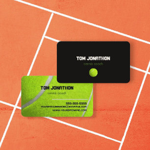 professionelle Tennis-Trainerbusinesskarte Visitenkarte