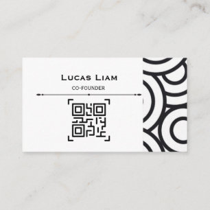 Professionelle Unternehmenslogo & QR-Code Geschäft Visitenkarte