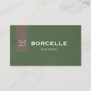 Professionelle Visitenkarte in elegantem Olivgrün