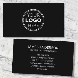 Professionelle Visitenkarte mit Logo Minimalistisc