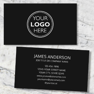 Professionelle Visitenkarte mit Logo Minimalistisc