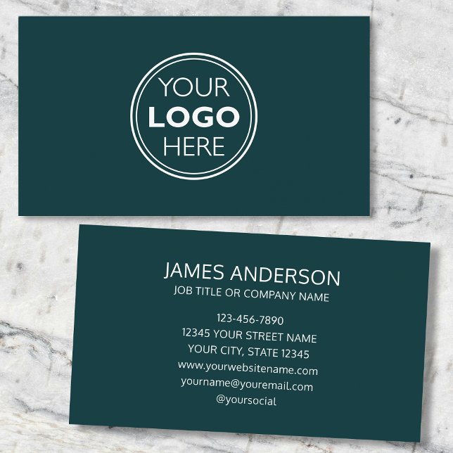 Professionelle Visitenkarte mit Logo Minimalistisc (Von Creator hochgeladen)