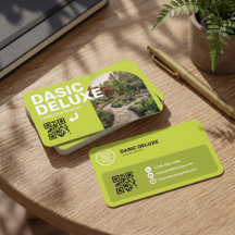 Professionelle Visitenkarte mit Logo und QR-Code