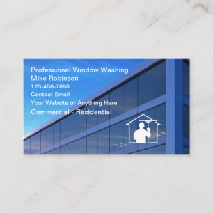 Professionelle Visitenkarten für Fensterreinigung Visitenkarte