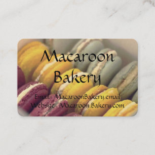 Professionelle Visitenkarten - Macaroon Bäckerei Visitenkarte