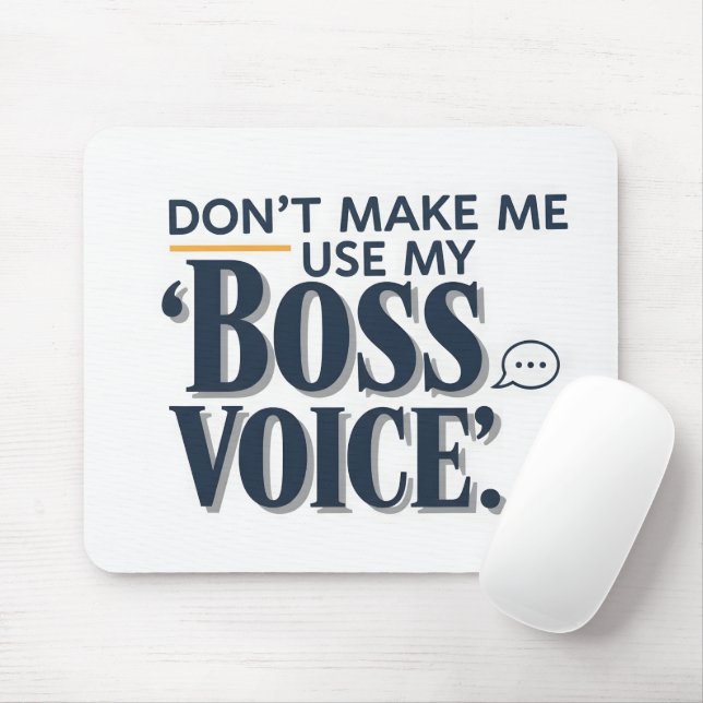 Professionelle Vorgesetzten-Stimmen-Typografie-Zit Mousepad (Mit Mouse)