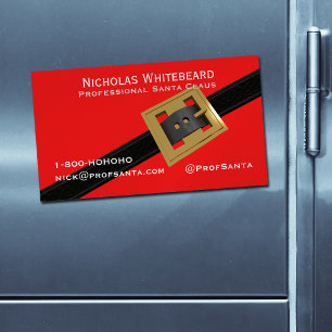 Professionelle Weihnachtsmann-Magnet-Geschäftskart Magnetische Visitenkarte