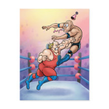 Professionelle Wrestling-Geburtstagskarte