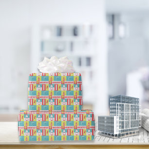 Professioneller Architekt Ikonisch Entworfen Geschenkpapier