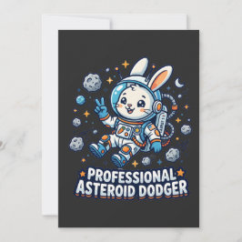 Professioneller Asteroiden-Ausweich-Hase Einladung