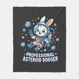Professioneller Asteroiden-Ausweich-Hase Fleecedecke