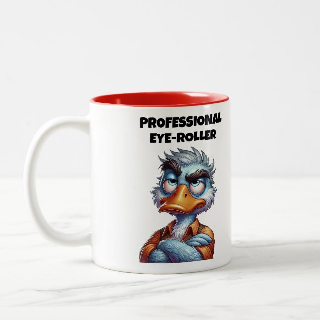 Professioneller Augenroller Zweifarbige Tasse (Links)