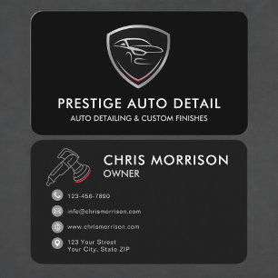 Professioneller Autowasch-Detailing-Service Visitenkarte