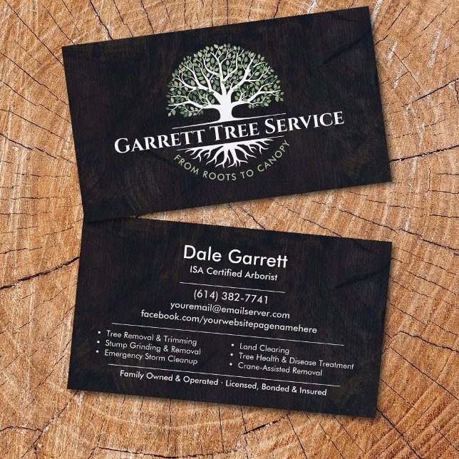 Professioneller Baumpflege-Service  Visitenkarte (Von Creator hochgeladen)