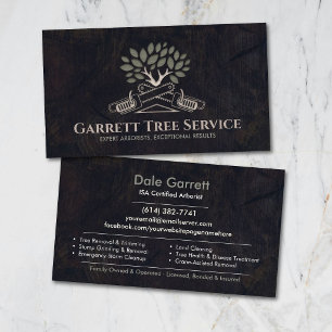 Professioneller Baumpflege-Service Visitenkarte