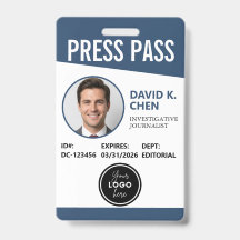 Professioneller benutzerdefinierter Pressepass-ID-