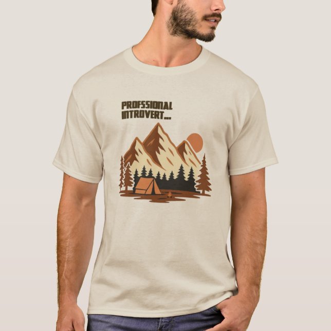 Professioneller Bergintrovertierter  T-Shirt (Vorderseite)