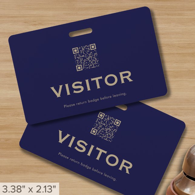 Professioneller Besucher-ID-QR-Code Ausweis (Von Creator hochgeladen)