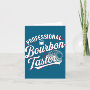 Professioneller Bourbon-Verkosterexperte Lustiger Karte
