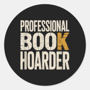 Professioneller Bücherhorter Lustiges Lesen Bücher Runder Aufkleber