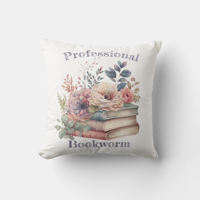 Professioneller Bücherwurm Kissen (Vorderseite)